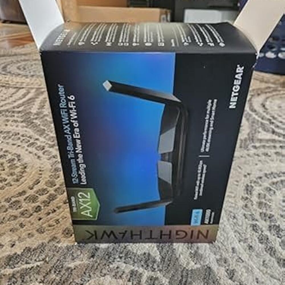 NETGEAR Nighthawk Tri-Band AX12 12-Stream Wi-Fi 6 Router RAX200 - tested Working - Picture 2 of 7